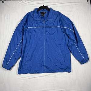 I5 Windbreaker Jacket Size XL Blue Full Zip Mesh Lined